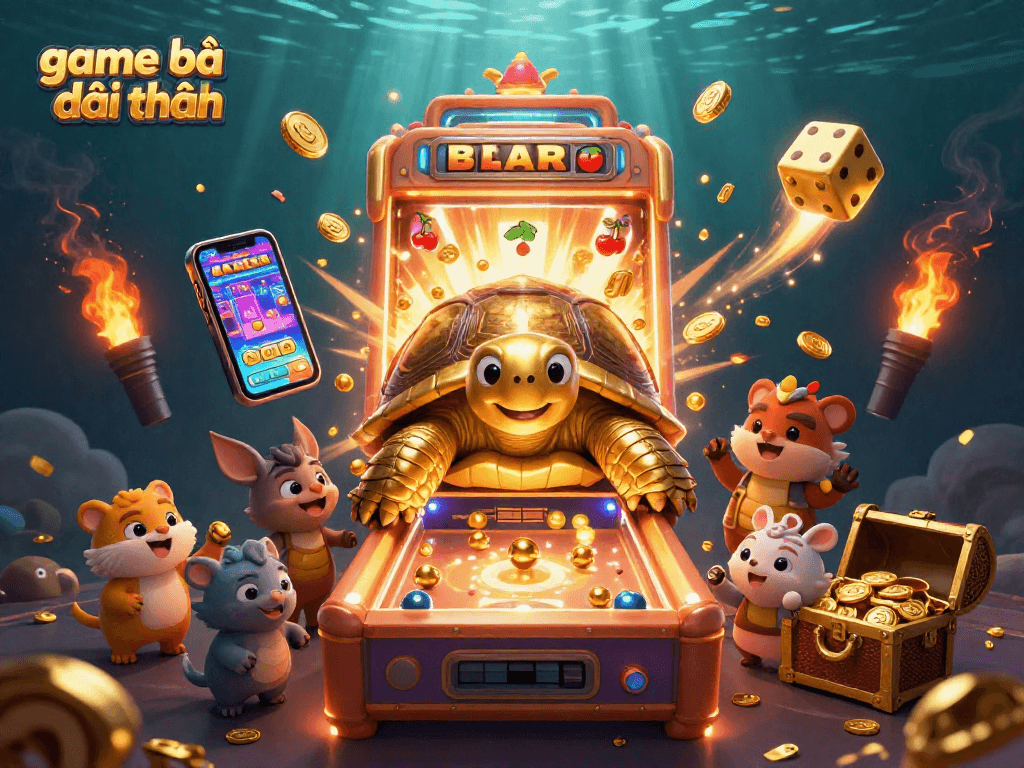 Play game bài đổi thưởng at a vibrant 3D casino filled with excitement and captivating visuals.