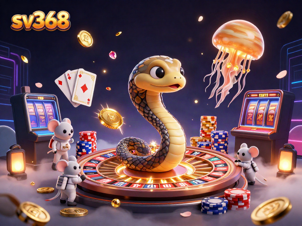 Experience the thrill of sv368 gaming with astronaut mice betting on a cosmic roulette.