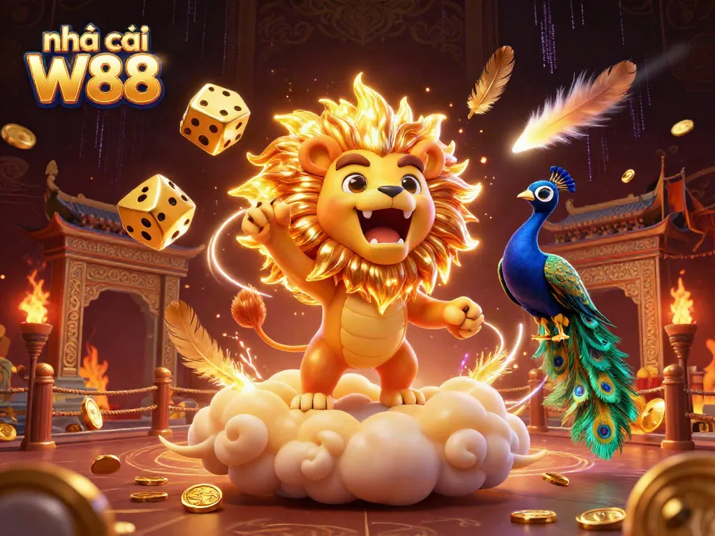 Experience exciting gameplay at nhà cái W88 with vibrant characters and dynamic casino elements.