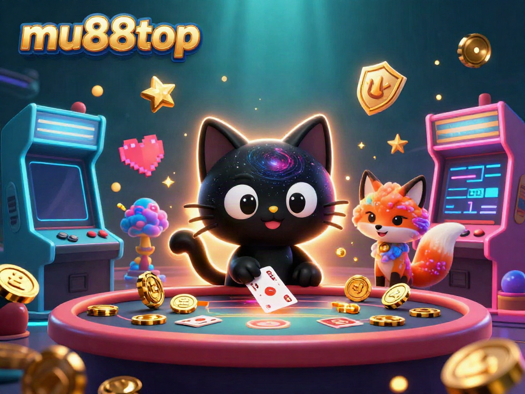 Engage in thrilling gameplay at mu88top with a vibrant cosmic casino scene featuring enchanting characters and game elements.