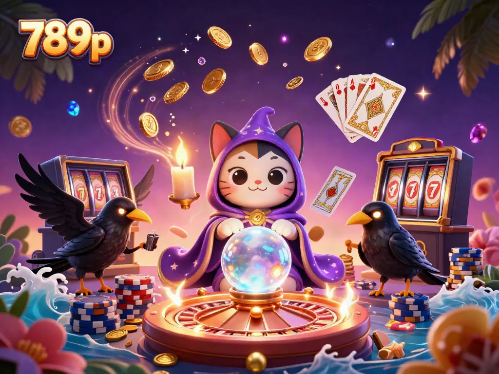 Join the vibrant adventure at 789p with this enchanting casino scene filled with magic and excitement.