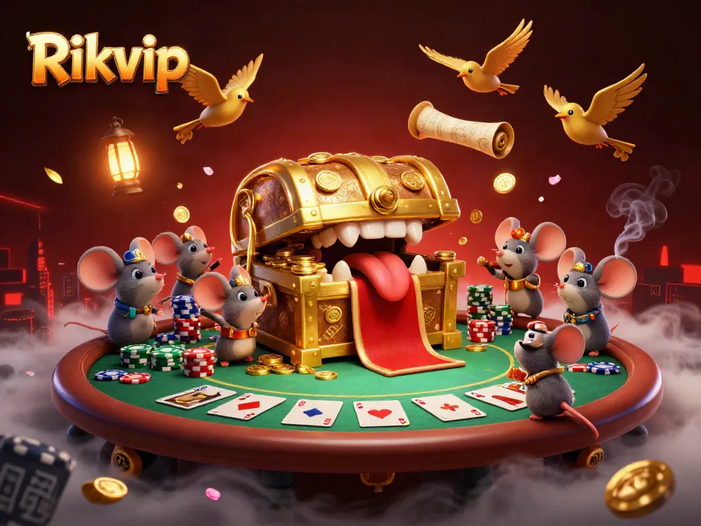 Experience thrilling game play at Rikvip with dynamic poker scenes and enticing treasures.