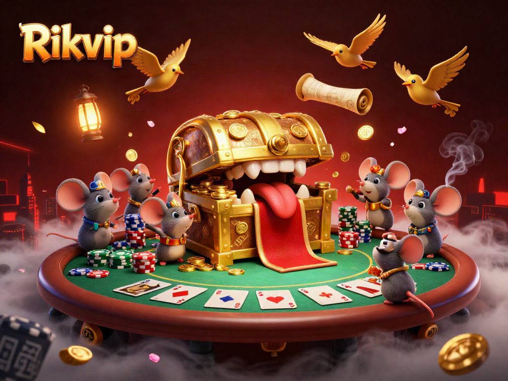 Experience thrilling game play at Rikvip with dynamic poker scenes and enticing treasures.