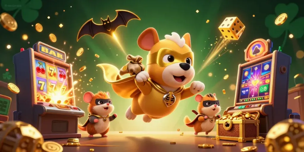 Experience the excitement of taixiumd5b with playful characters and vibrant casino game elements.
