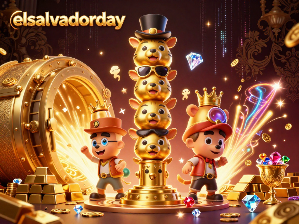 Experience thrilling wins with elsalvadorday's animated casino adventure showcasing vibrant totems and treasures.