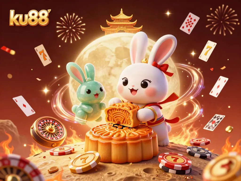 Spin the reels with ku88 in a vibrant casino scene featuring animated gambling elements.