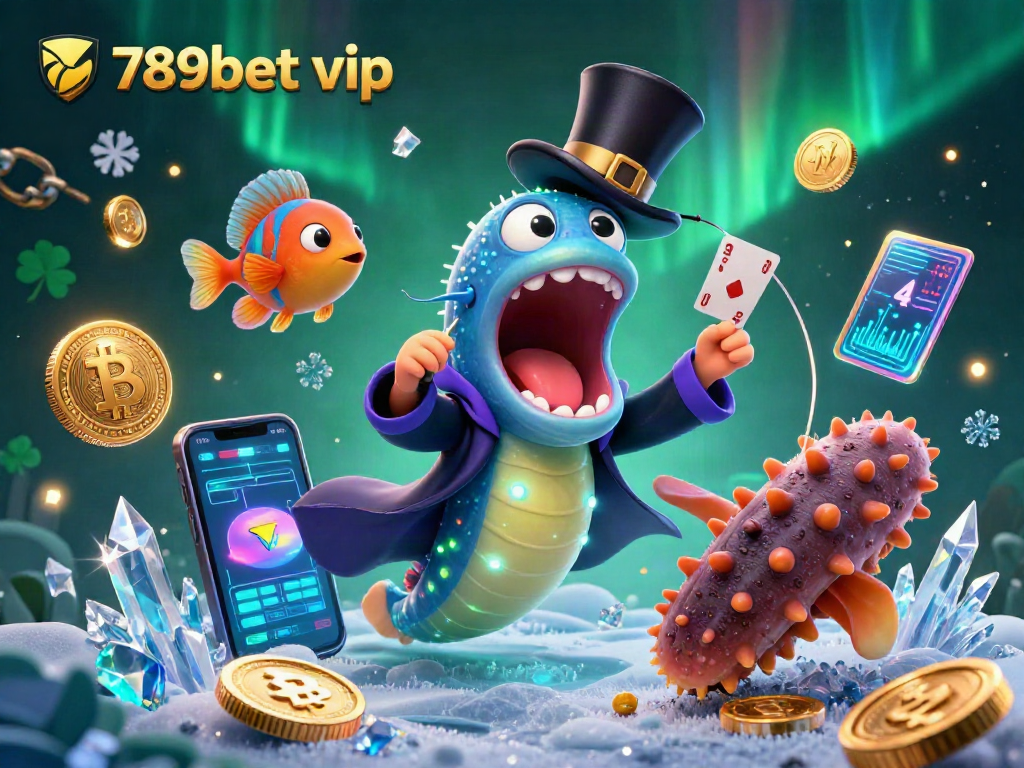 Engage with 789bet vip as a bioluminescent eel dazzles with magic tricks in a vibrant crypto casino.