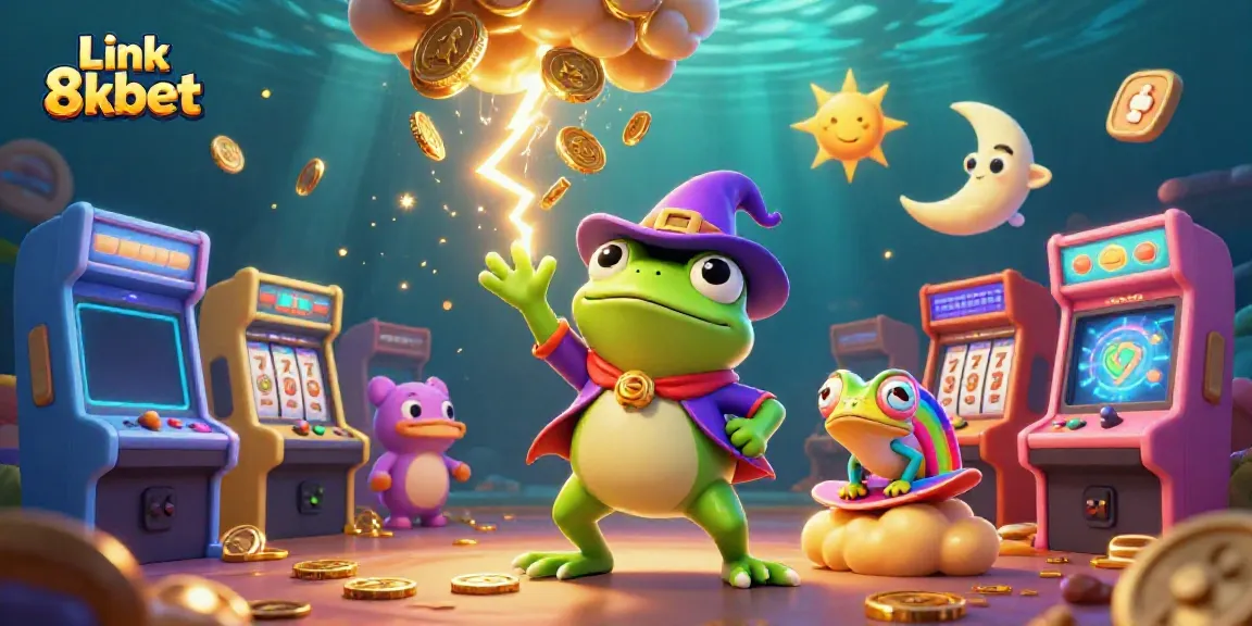 Experience the thrill of Link 8kbet with a magical storm of coins and vibrant casino games.