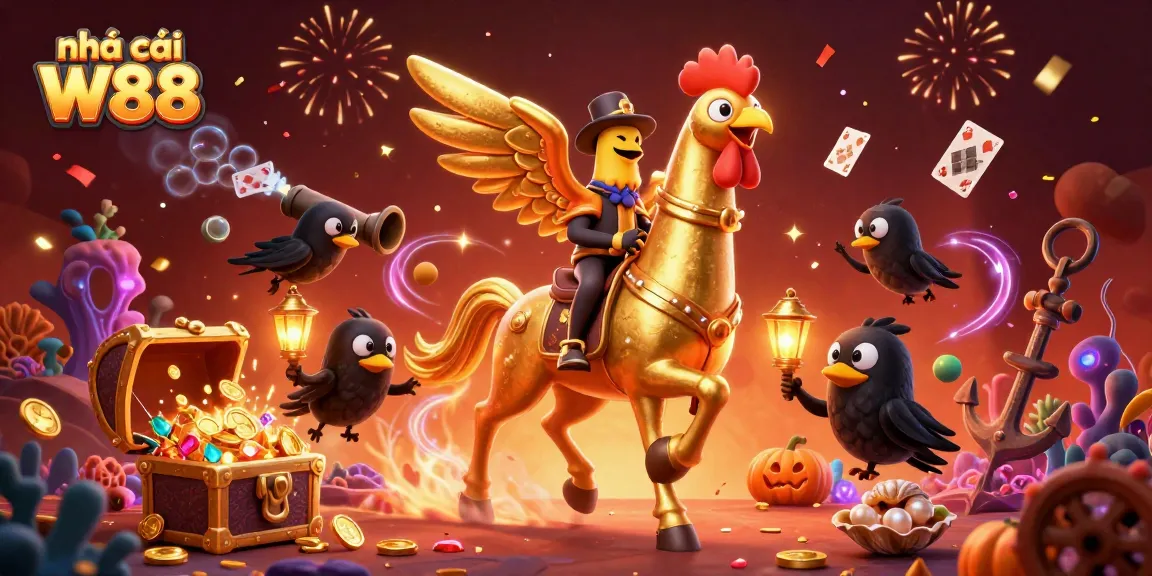 Experience excitement at nhà cái W88 with vibrant casino action and magical elements.