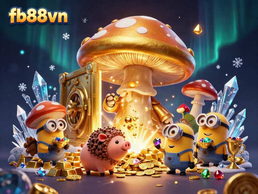 Experience thrilling gameplay with fb88vn's magical casino world filled with treasure and vibrant characters.